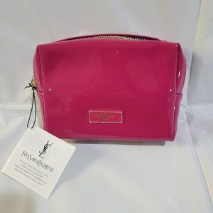 Yves Saint Laurent YSL Beaute Cosmetic Bag Brand New with Tag Pink & Gold NWT